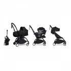 Poussette trio YOYO 3 - Châssis noir Pack 6+ siège auto car seat by Besafe + Nacelle Noir