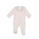 Pyjama Velours rose pâle jardin hivernal 18 mois