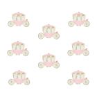 Lot de 8 assiettes Carrosse de princesse