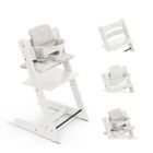 Pack Chaise haute Tripp Trapp avec son Baby Set et son coussin Blanc