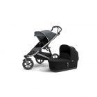 Poussette duo Urban Glide 2 avec nacelle - Dark Shadow / Black