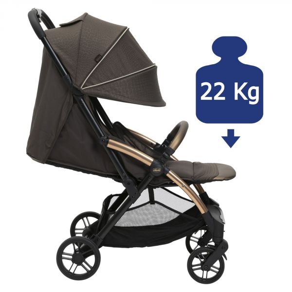 Poussette duo Goody Xplus - Bronze lizard re_lux + Siège auto First Seat Recline i-Size Black satin