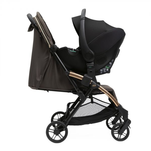 Poussette duo Goody Xplus - Bronze lizard re_lux + Siège auto First Seat Recline i-Size Black satin