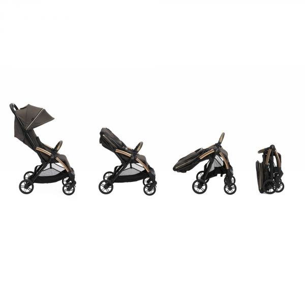 Poussette duo Goody Xplus - Bronze lizard re_lux + Siège auto First Seat Recline i-Size Black satin