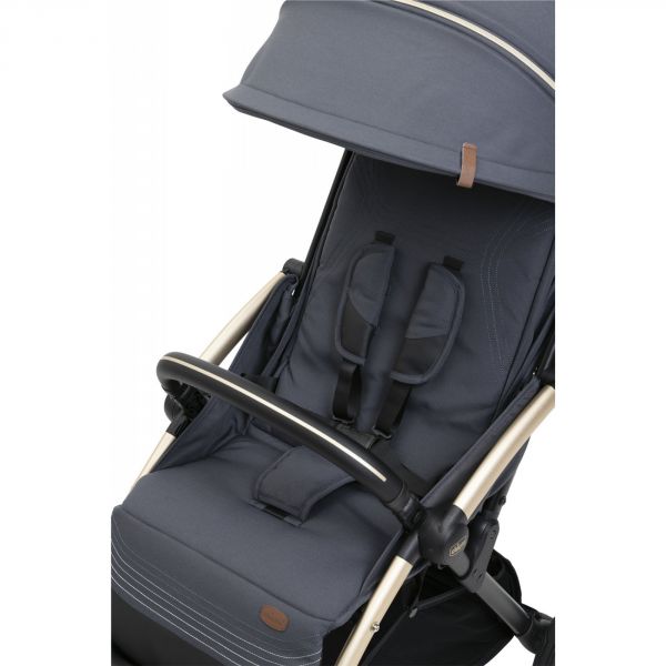 Poussette duo Goody Xplus - Dark shadow + Siège auto First Seat Recline i-Size Black satin