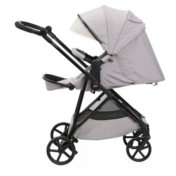 Poussette trio Seety Florence Beige + Siège auto Kory I-Size essential + Nacelle Seety + Bi-Seat Air i-Size + base 360°