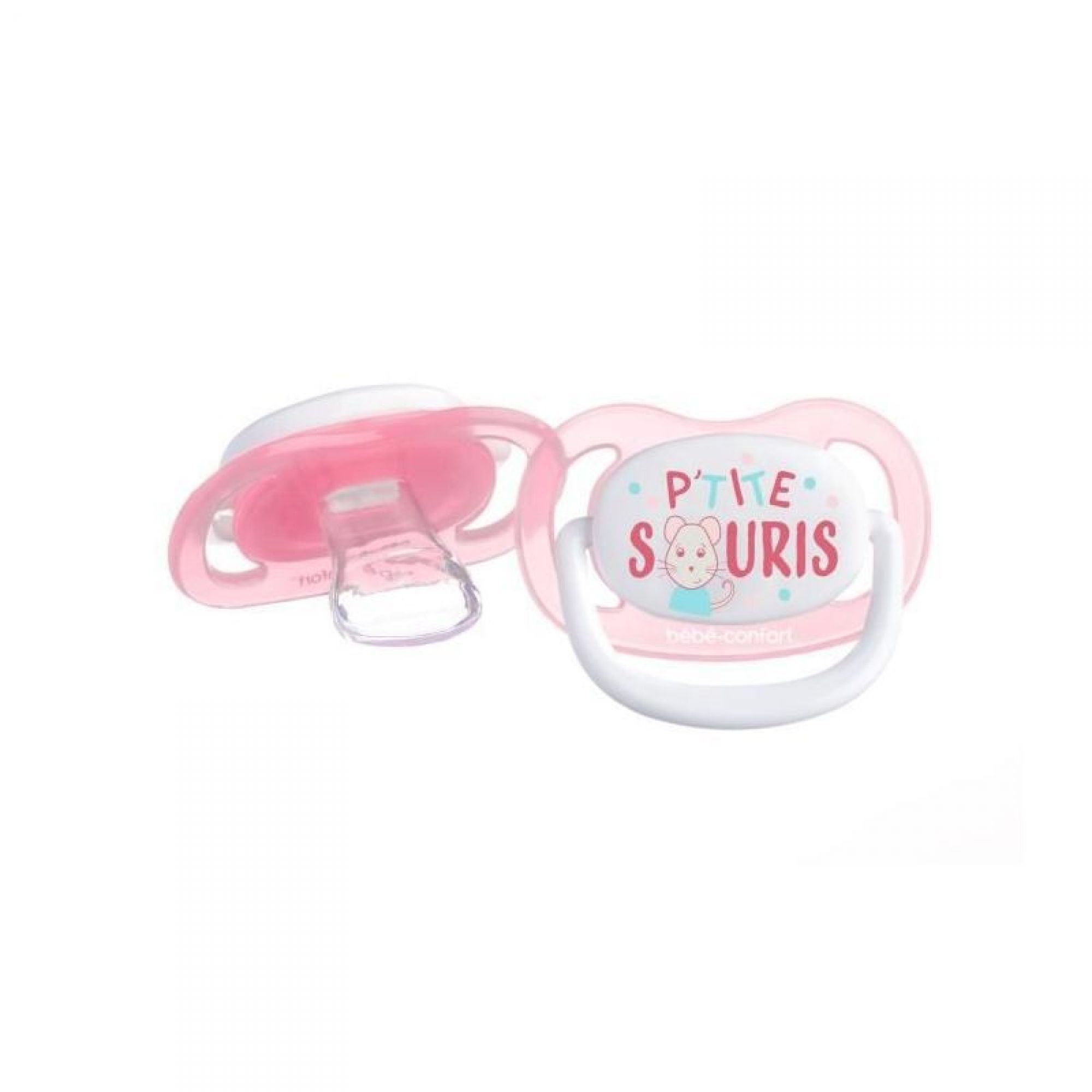 Bebe Confort Lot De 2 Sucettes Physiologiques Air Confort 6 18 Mois P Tite Souris Bleu Et Rose Made In Bebe