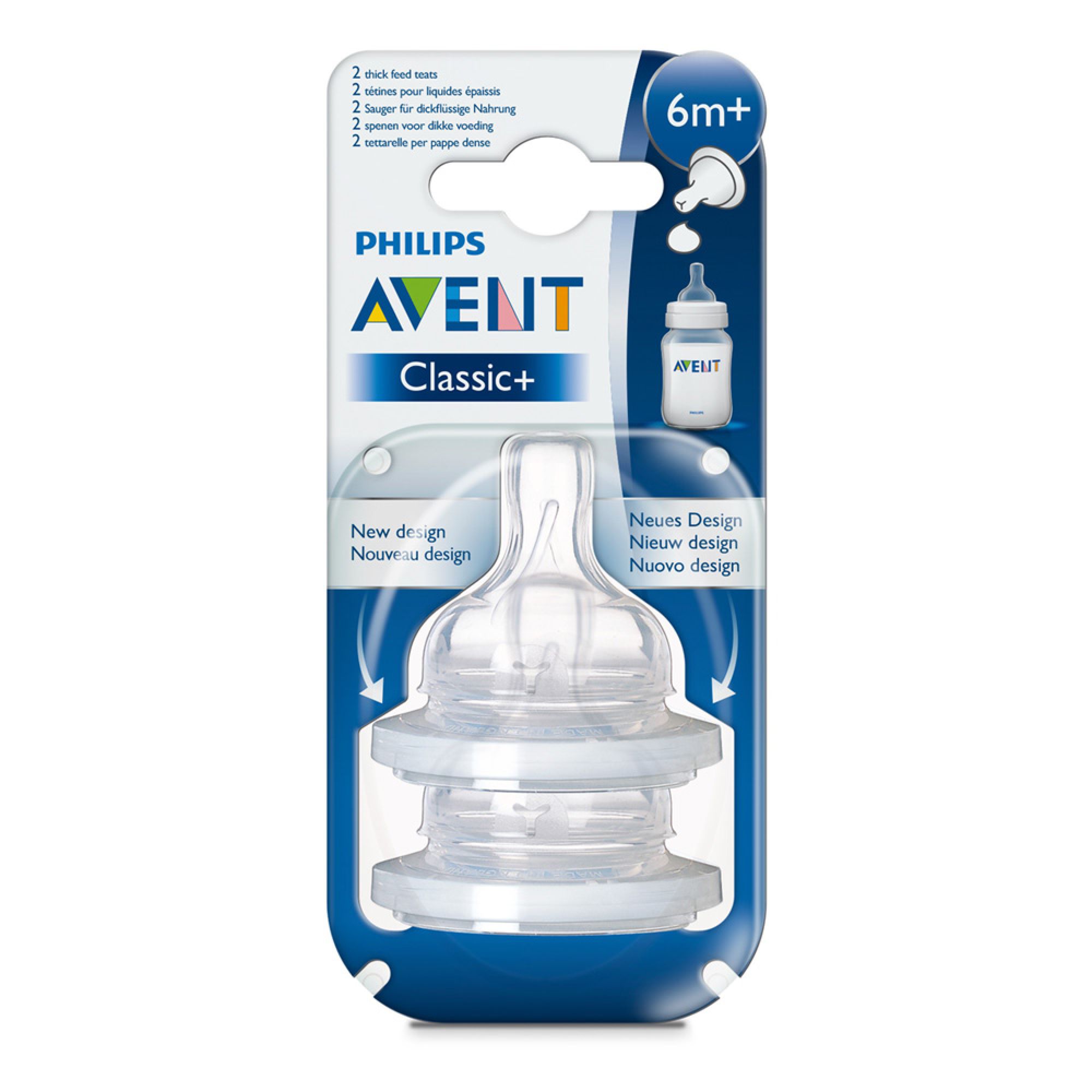 Philips AVENT Tétine Classic liquides épais (SCF636/27) au