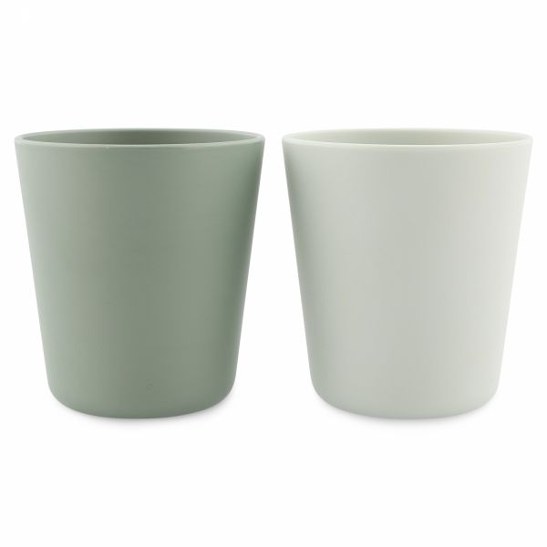 Lot de 2 gobelets en plastique végétal Olive