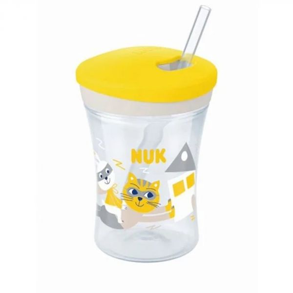 Tasse action cup avec paille silicone Mixte 12mois et plus