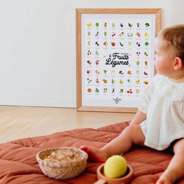 Affiche à tamponner Mes premiers fruits et légumes