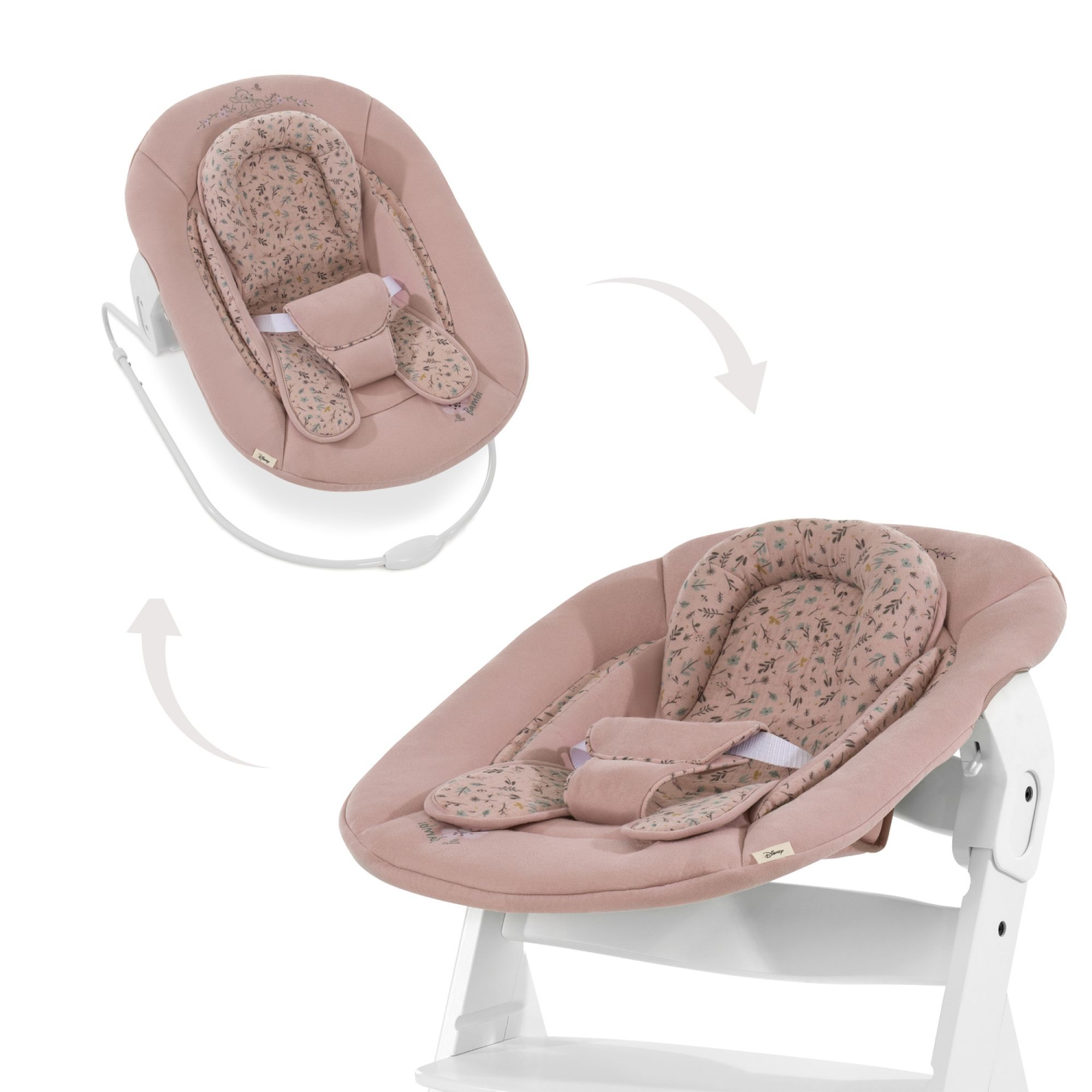 Hauck Beta Plus Newborn Set Deluxe - Chaise Haute Bébé en Bois - Évoluti