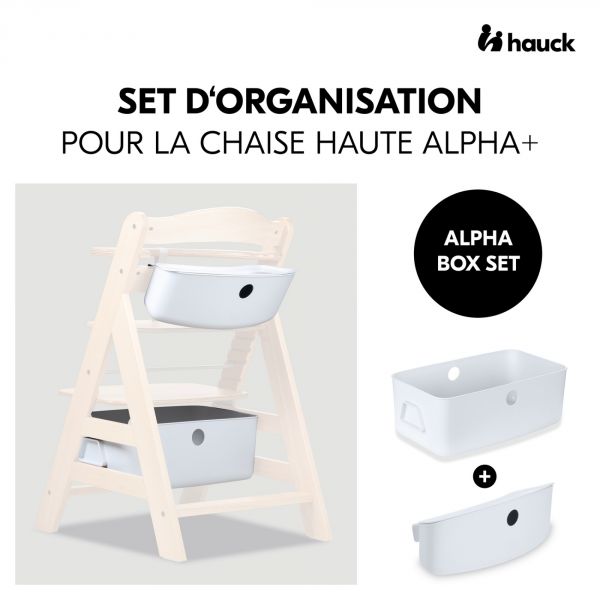 Boîtes de rangement pour chaise haute Alpha+