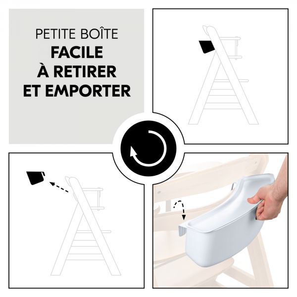 Boîtes de rangement pour chaise haute Alpha+