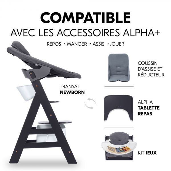 Boîtes de rangement pour chaise haute Alpha+