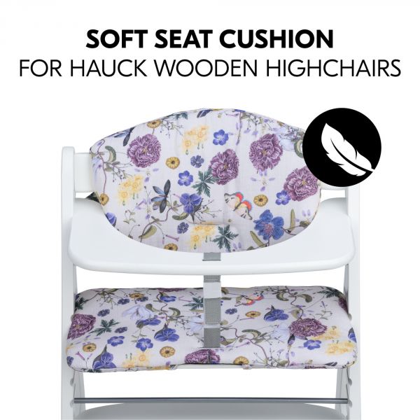 Coussin de chaise haute Alpha+ beige floral