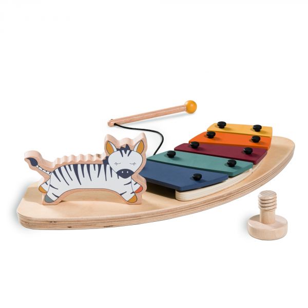 Plateau + Jeu pour plateau de chaise haute Alpha table d'activité musicale Zebra