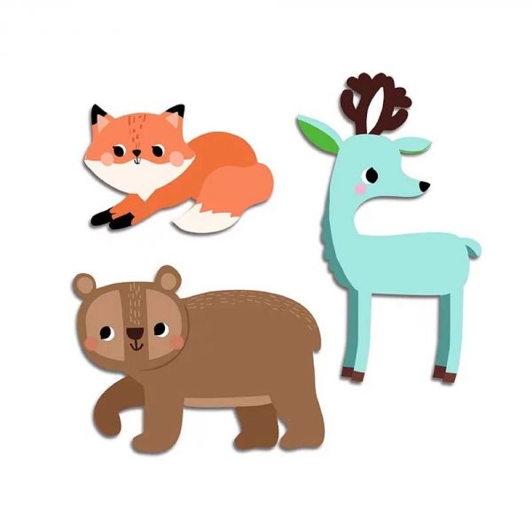 Gommettes stickers Animaux de la forêt