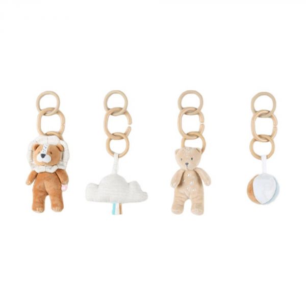 Arche d'éveil en bois + set de jouets d'activités Babou & Kendi