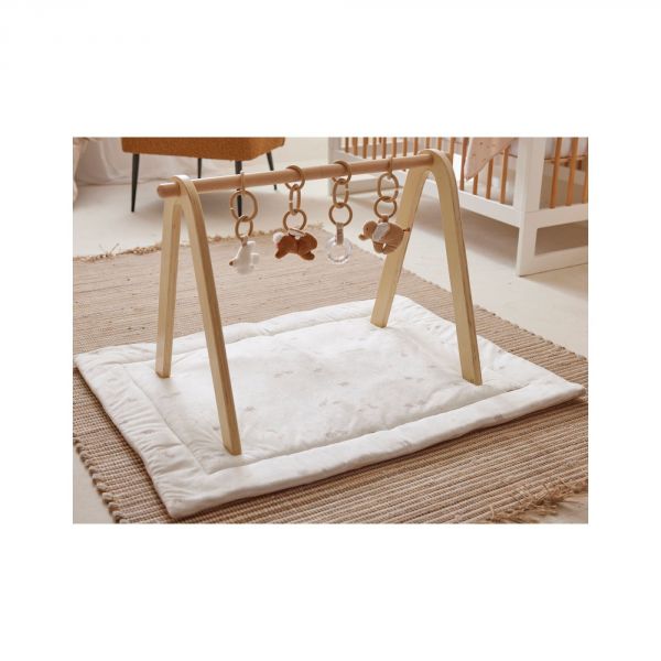 Arche d'éveil en bois + set de jouets d'activités Bali, Moka & Snow