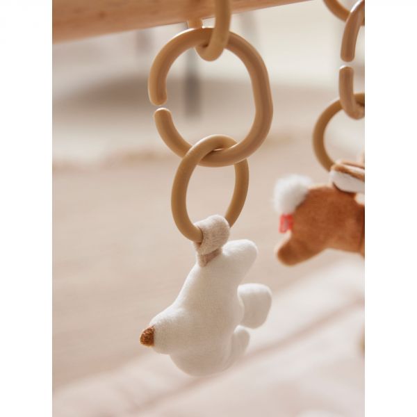 Arche d'éveil en bois + set de jouets d'activités Bali, Moka & Snow