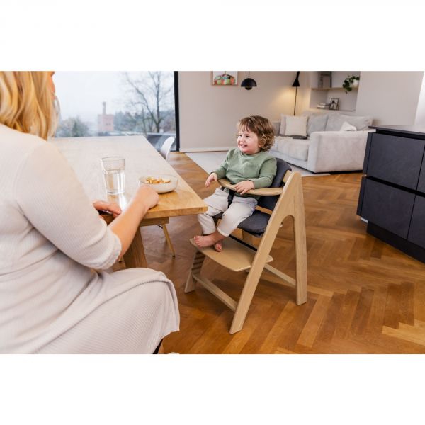 Chaise haute bébé Arketa bois naturel Oak