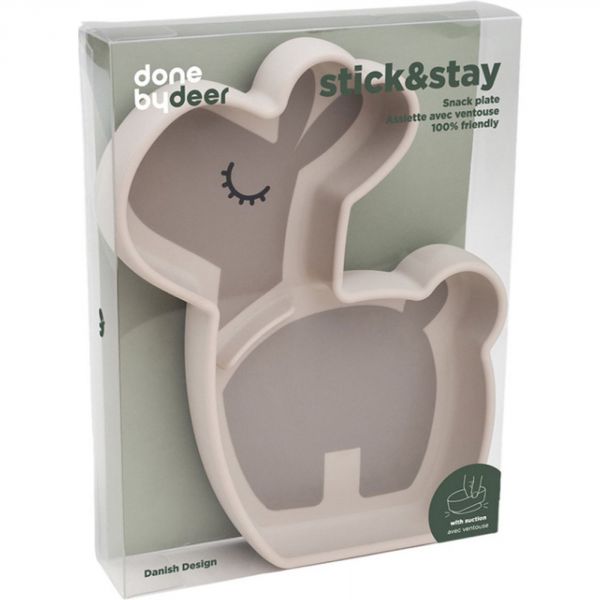 Assiette silicone avec ventouse Lalee Sable