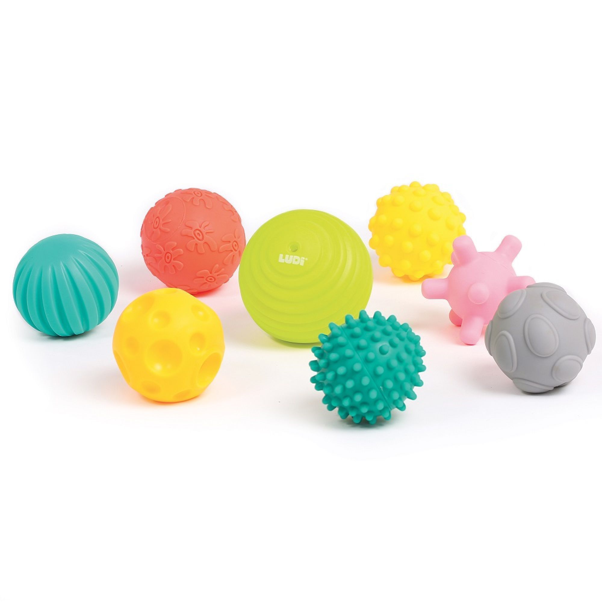 Coffret de 5 balles bébé - éveil sensoriel - Multicolore - Kiabi - 19.90€