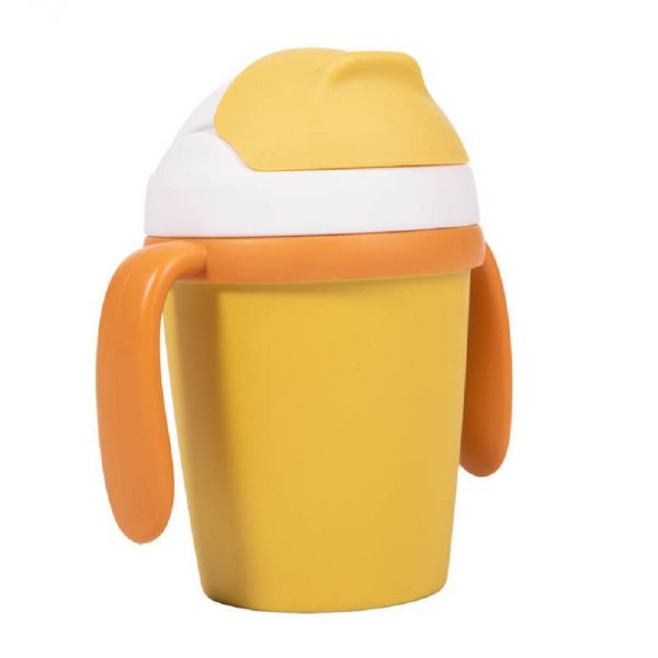 Tasse d'apprentissage en plastique biodégradable ocre