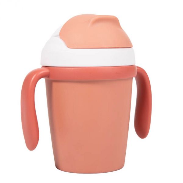 Tasse d'apprentissage en plastique biodégradable terracota