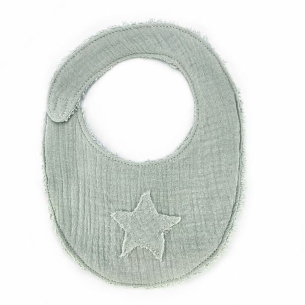 Bavoir bébé Star Sage Powder Mint