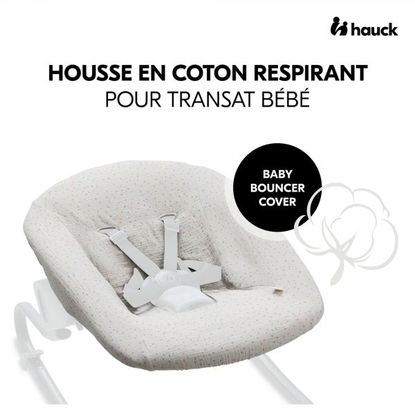 Housse pour transat bébé beige dots