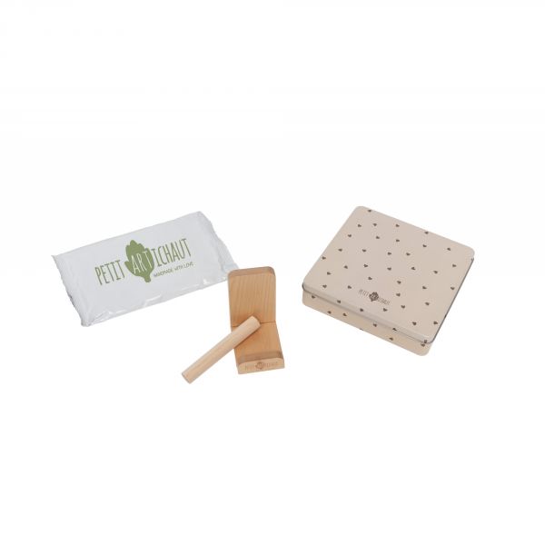 Cadre empreinte Baby Box Carrée Jolis Coeurs