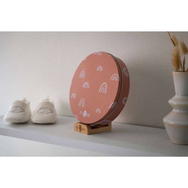 Cadre empreinte Baby Box Ronde Rainbow Terracotta