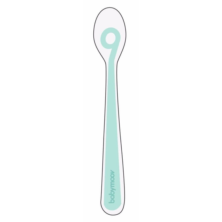 Cuillère pour bébé en silicone, 2pcs Baby Spoons Ustensile d'apprentissage  adapté à la dentition de première étape recommandé par les experts en  sevrage (vert)