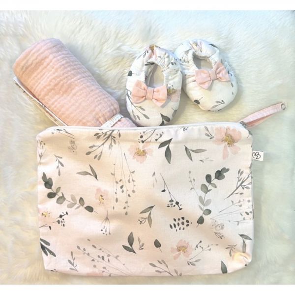 Trousse Baby coton Botanique et blush