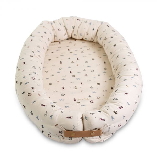 Réducteur de lit Babynest coton biologique - Little sailor