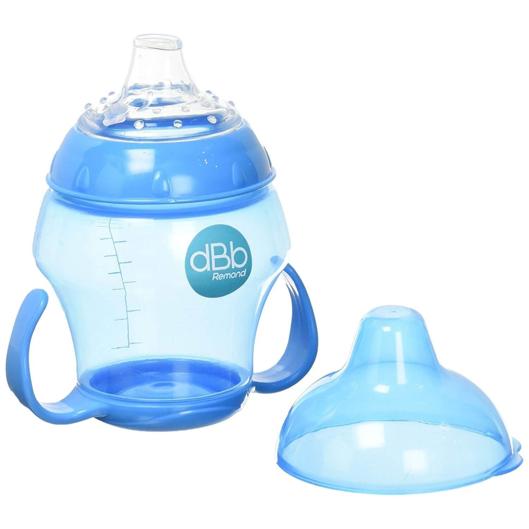 DBB REMOND Babytasse - Tasse d'Apprentissage pour Bébé - 250 ml, Bleu  Translucide