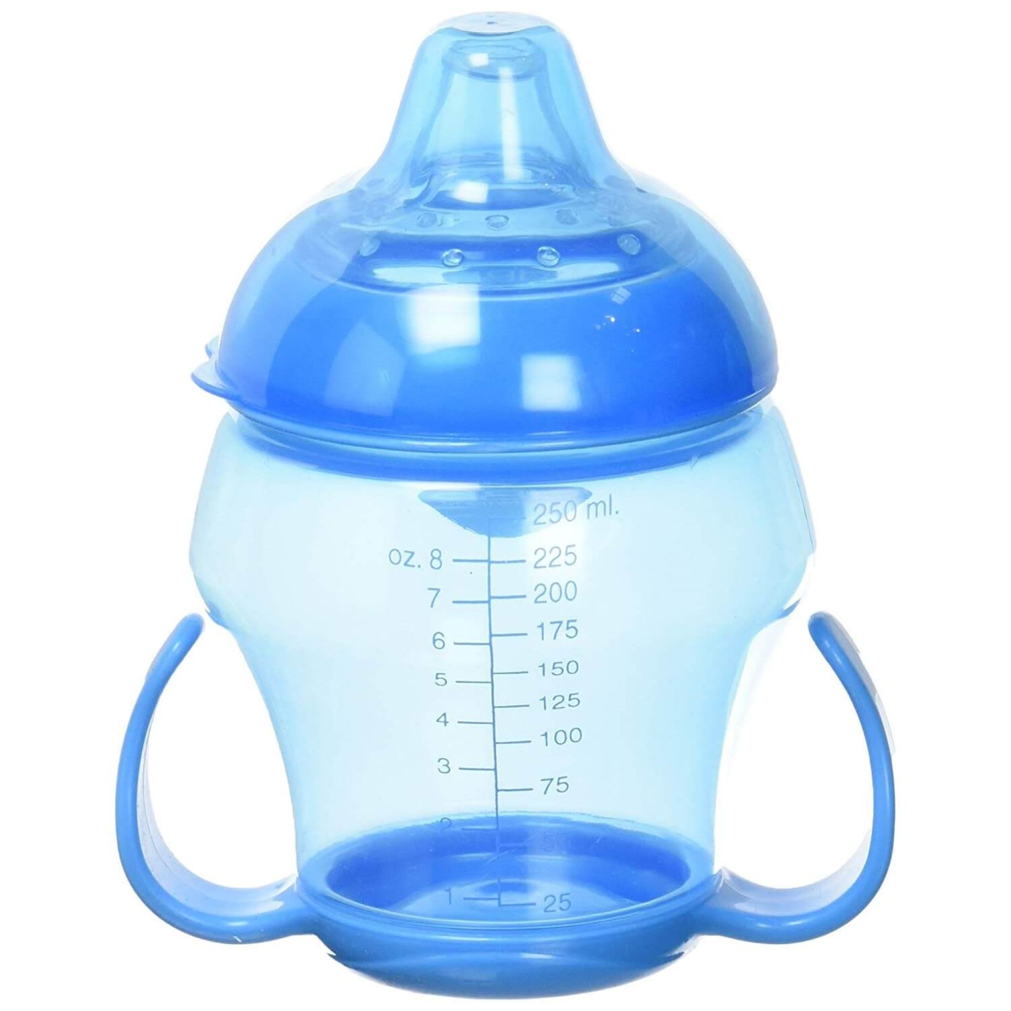 DBB REMOND Babytasse - Tasse d'Apprentissage pour Bébé - 250 ml, Bleu  Translucide