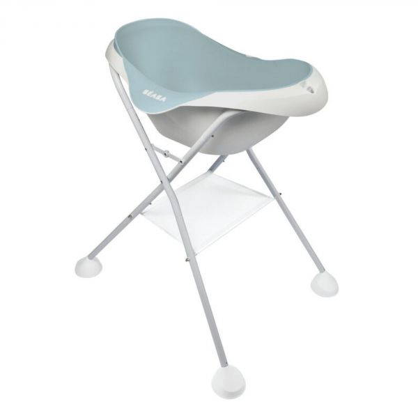 Baignoire bébé camélé'o minéral Green blue + support