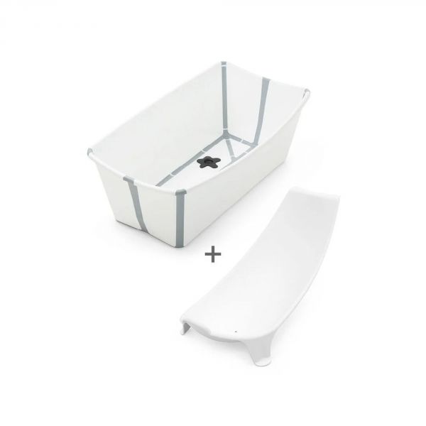 Baignoire Flexi Bath + transat de bain - Blanc (transat offert)