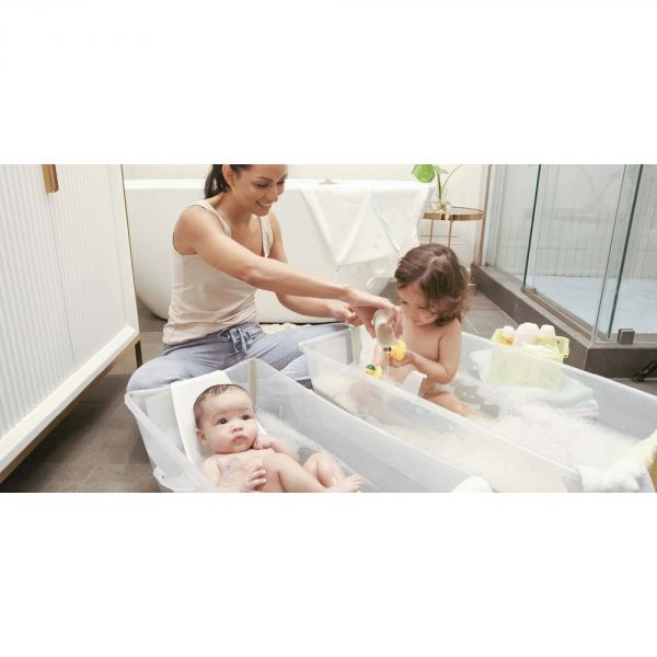 Baignoire Flexi Bath + transat de bain - Blanc (transat offert)