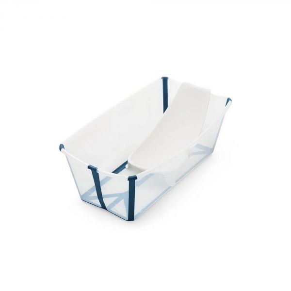 Baignoire Flexi Bath + transat de bain - Bleu (transat offert)