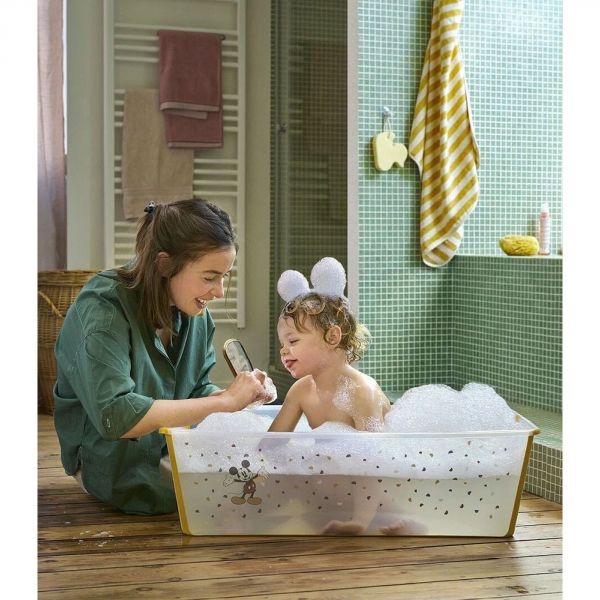 Baignoire Flexi Bath + transat de bain - Disney Mickey Celebration (transat offert)