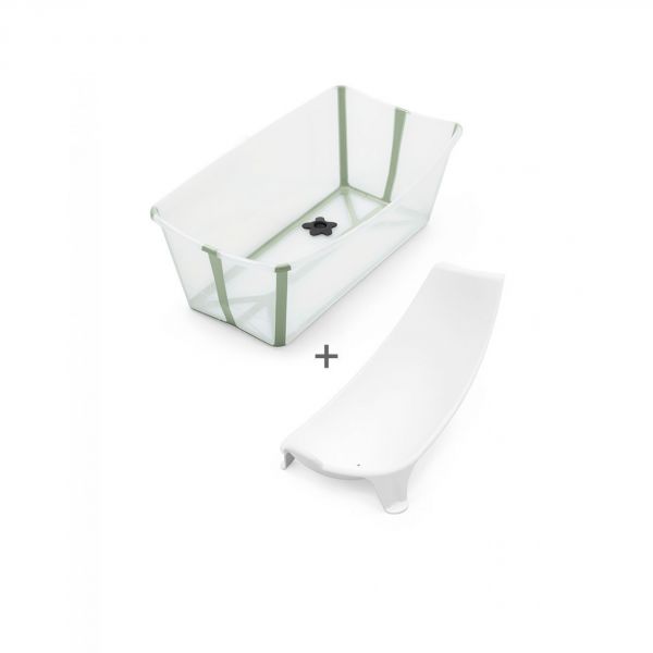 Baignoire Flexi Bath + transat de bain - Vert (transat offert)