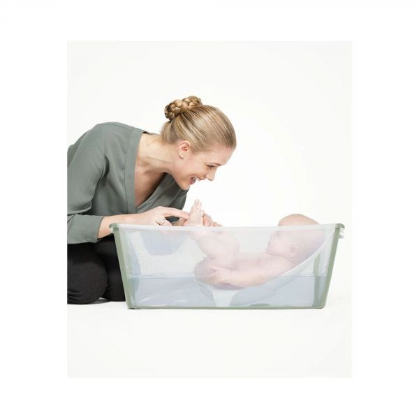 Baignoire Flexi Bath + transat de bain - Vert (transat offert)