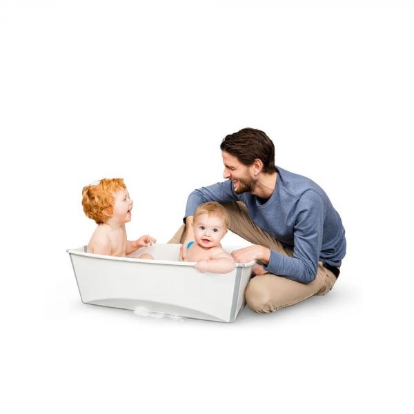 Baignoire Flexi Bath XL + transat de bain - Blanc (transat offert)