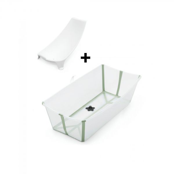 Baignoire Flexi Bath XL + transat de bain - Vert (transat offert)