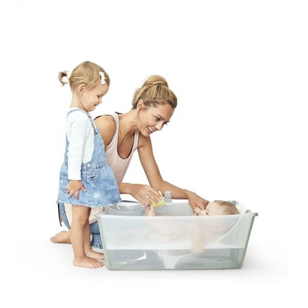 Baignoire Flexi Bath XL + transat de bain - Vert (transat offert)