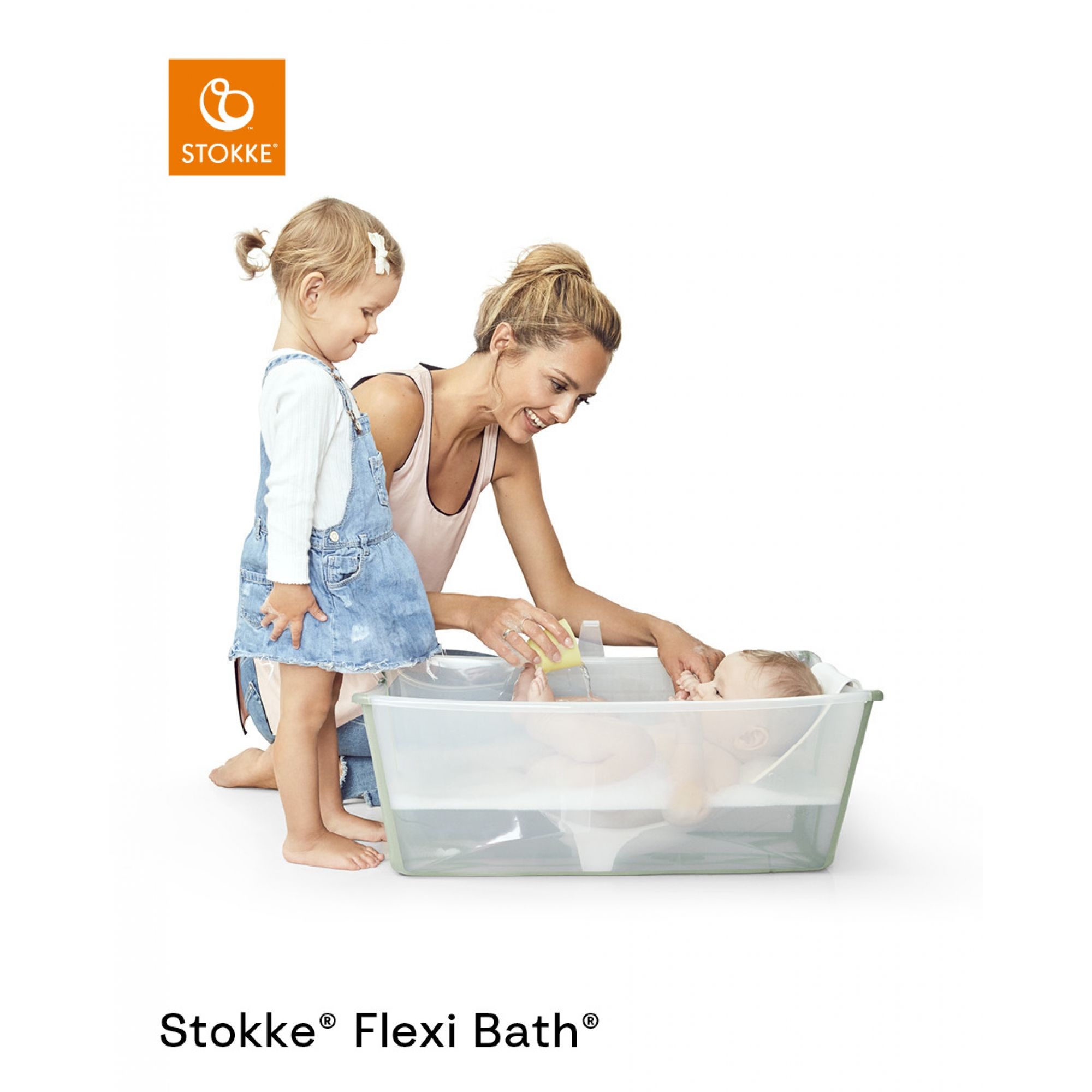 Stokke - Baignoire bébé Flexi bath avec son transat nouveau-né et